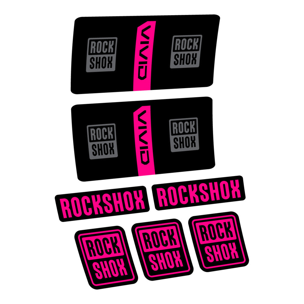 Decal RockShox Vivid Coil Base 2027, Rear Shox, bike sticker vinyl