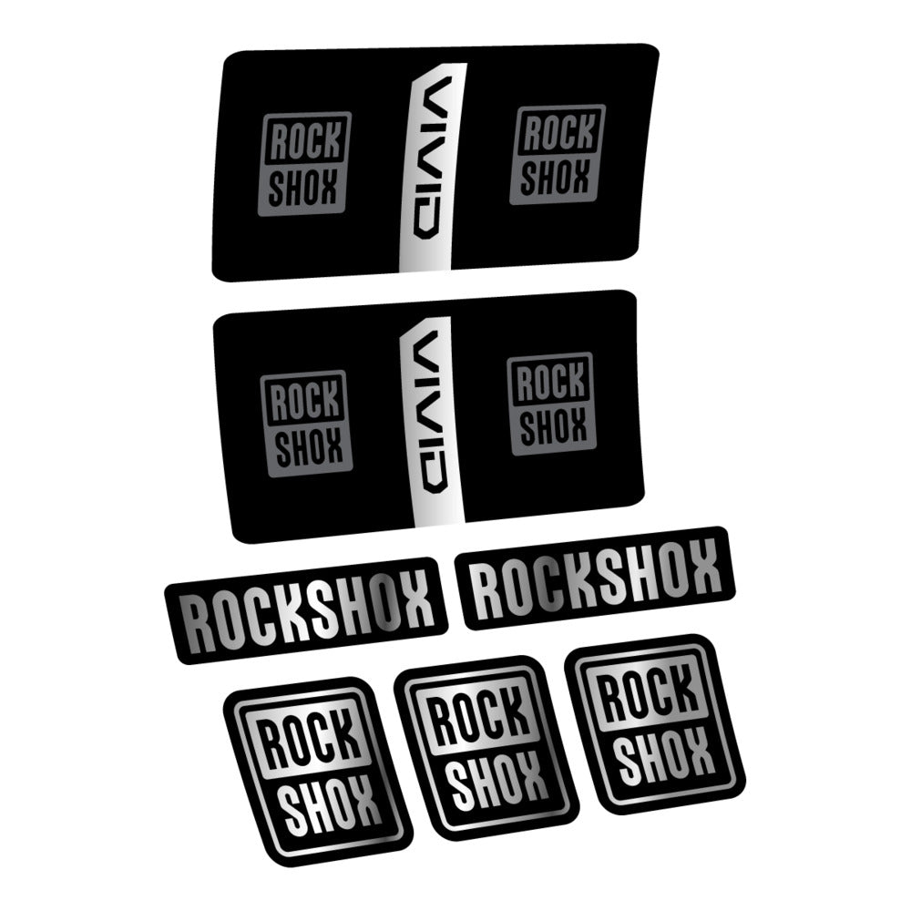 Decal RockShox Vivid Coil Base 2027, Rear Shox, bike sticker vinyl