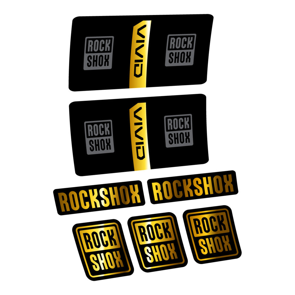 Decal RockShox Vivid Coil Base 2027, Rear Shox, bike sticker vinyl