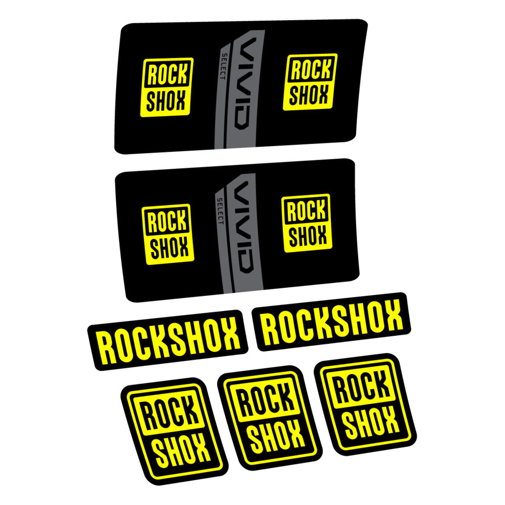 Decal RockShox Vivid Coil Select 2027, Rear Shox, bike sticker vinyl