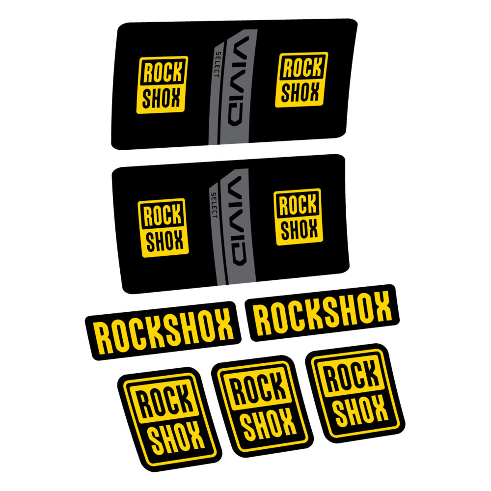 Decal RockShox Vivid Coil Select 2027, Rear Shox, bike sticker vinyl