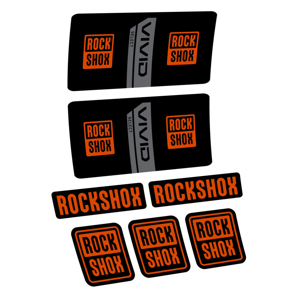 Decal RockShox Vivid Coil Select 2027, Rear Shox, bike sticker vinyl
