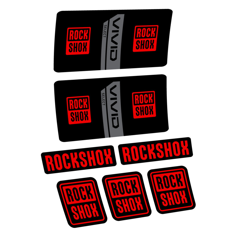 Decal RockShox Vivid Coil Select 2027, Rear Shox, bike sticker vinyl