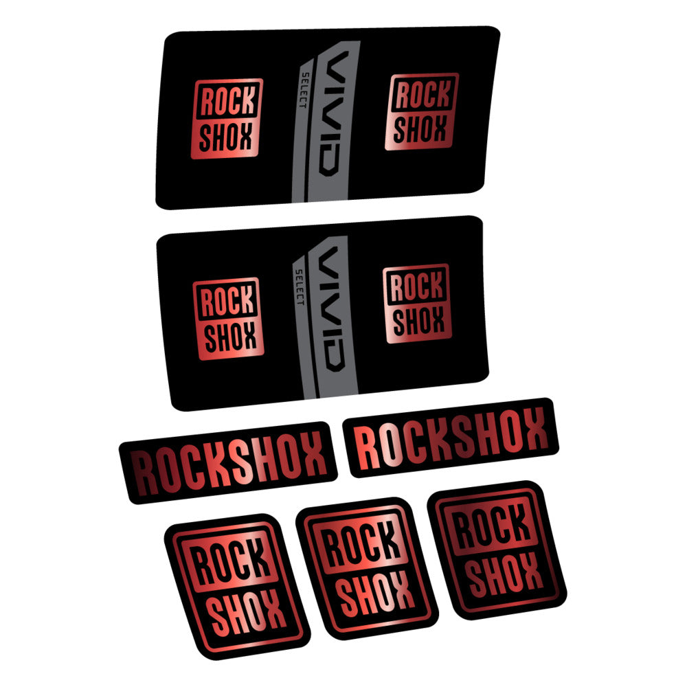 Decal RockShox Vivid Coil Select 2027, Rear Shox, bike sticker vinyl