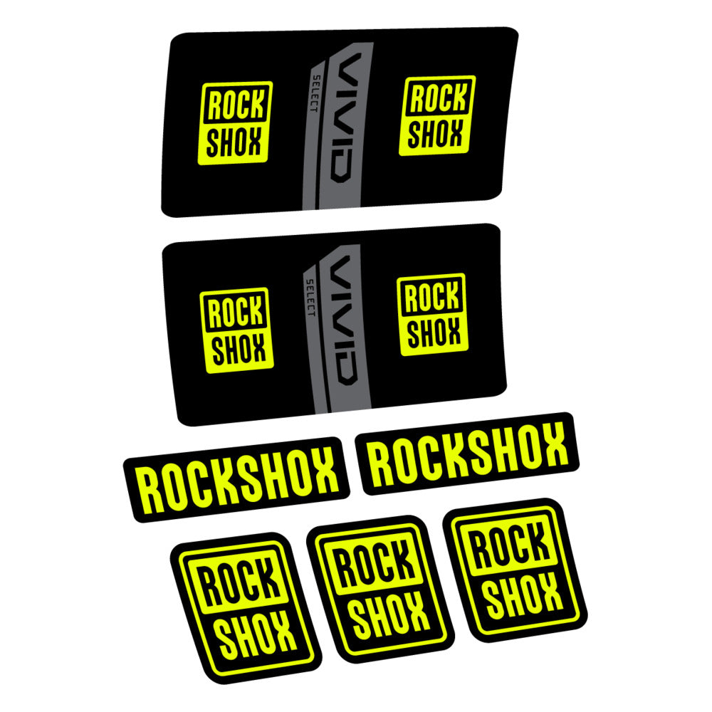 Decal RockShox Vivid Coil Select 2027, Rear Shox, bike sticker vinyl