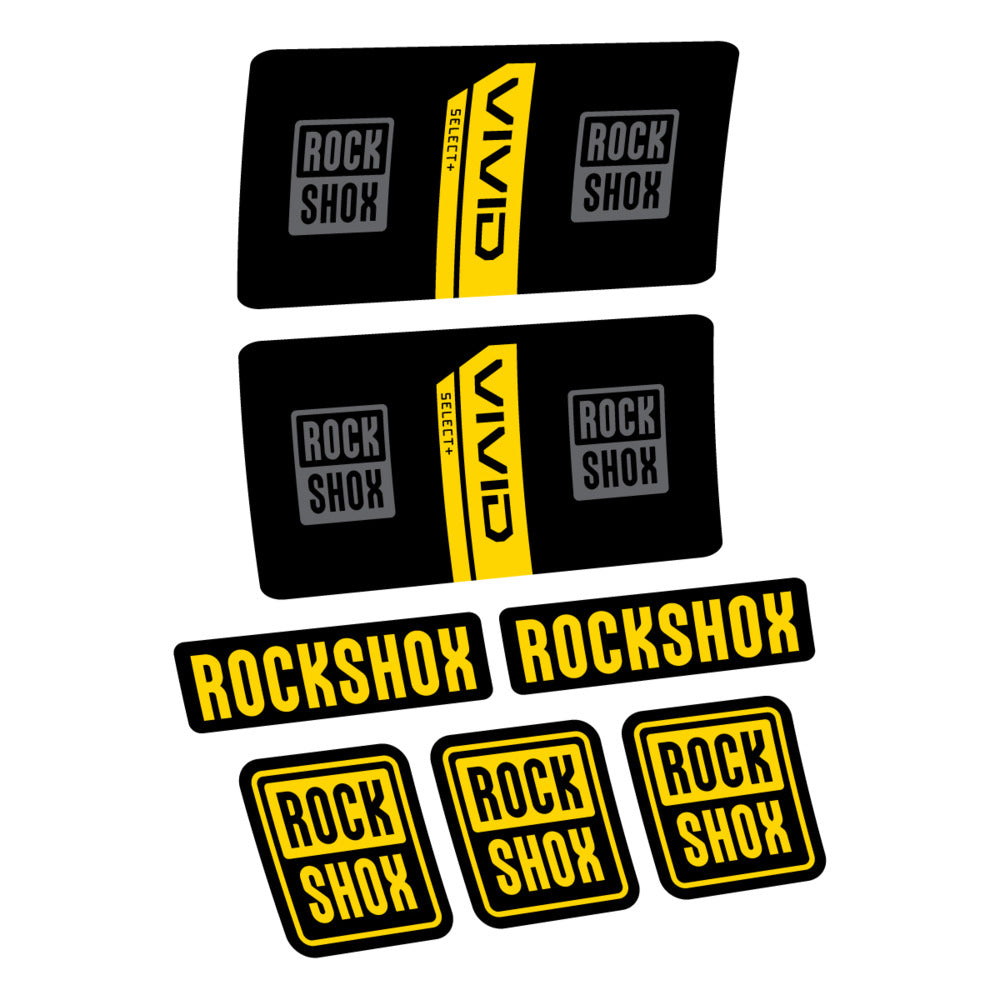 Decal RockShox Vivid Coil Select 2027 v2, Rear Shox, bike sticker vinyl