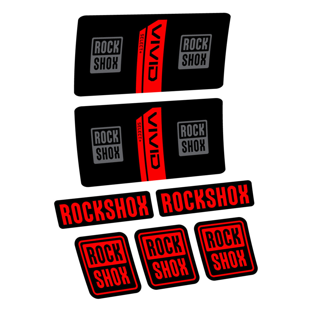 Decal RockShox Vivid Coil Select 2027 v2, Rear Shox, bike sticker vinyl