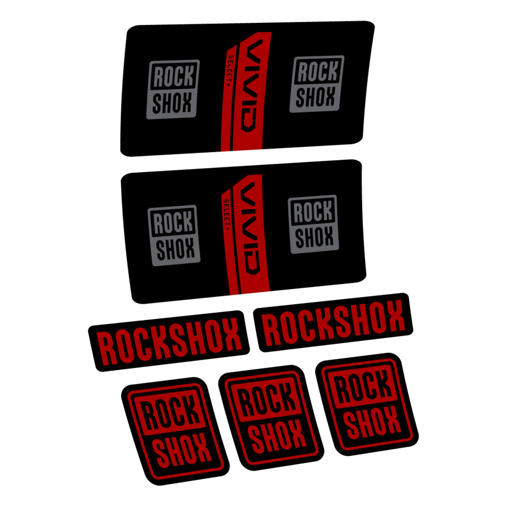 Decal RockShox Vivid Coil Select 2027 v2, Rear Shox, bike sticker vinyl