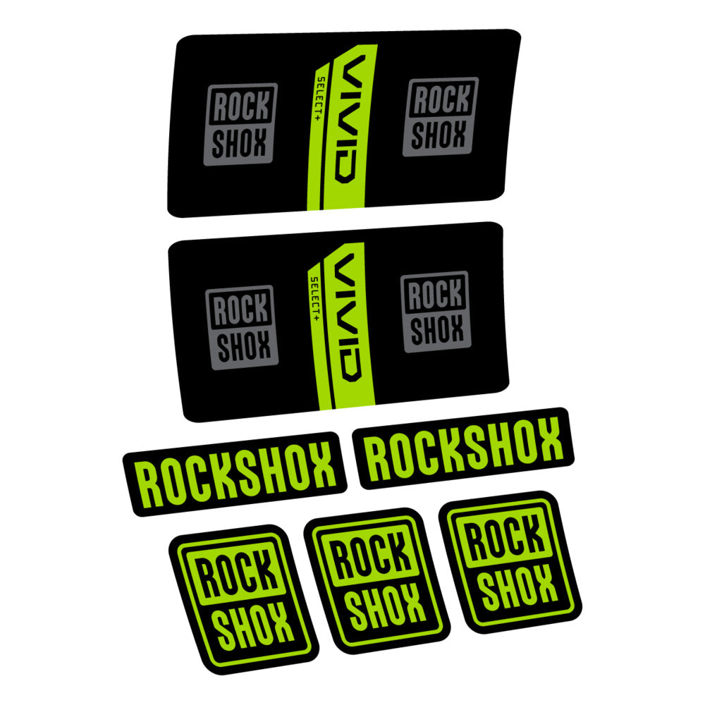 Decal RockShox Vivid Coil Select 2027 v2, Rear Shox, bike sticker vinyl