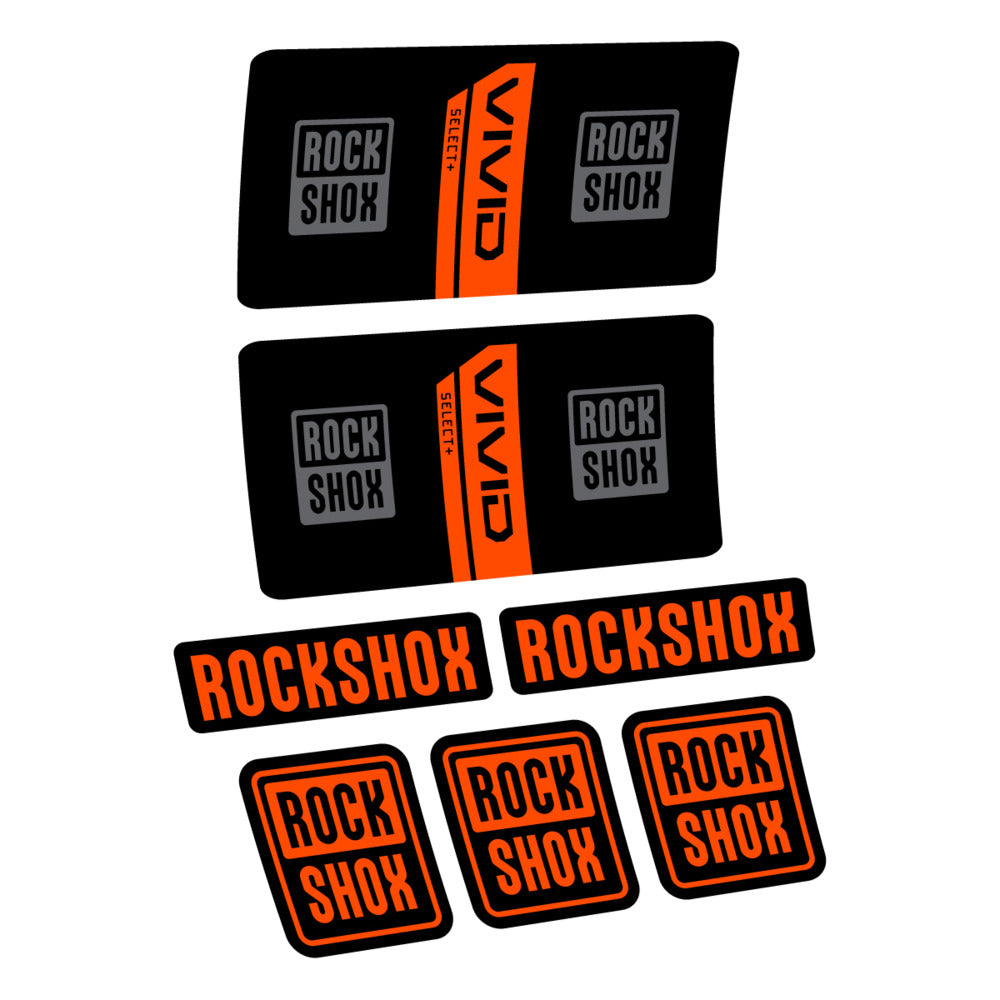 Decal RockShox Vivid Coil Select 2027 v2, Rear Shox, bike sticker vinyl