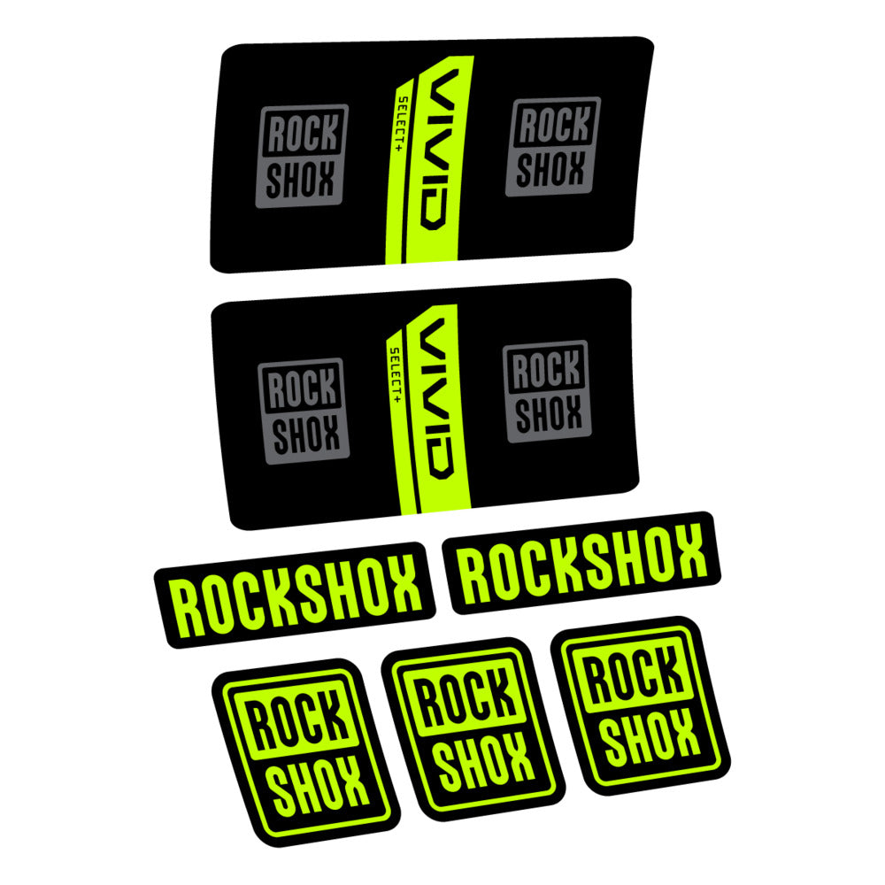 Decal RockShox Vivid Coil Select 2027 v2, Rear Shox, bike sticker vinyl