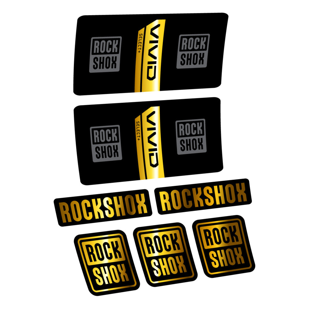 Decal RockShox Vivid Coil Select 2027 v2, Rear Shox, bike sticker vinyl