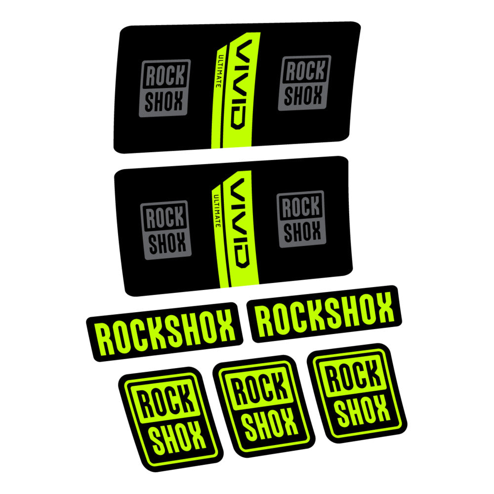 Decal RockShox Vivid Coil Ultimate 2027, Rear Shox, bike sticker vinyl
