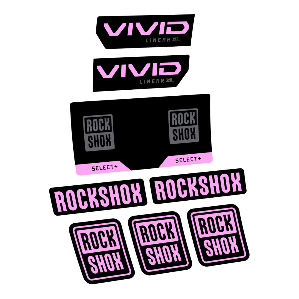 Decal RockShox Vivid Select 2027, Rear Shox, bike sticker vinyl