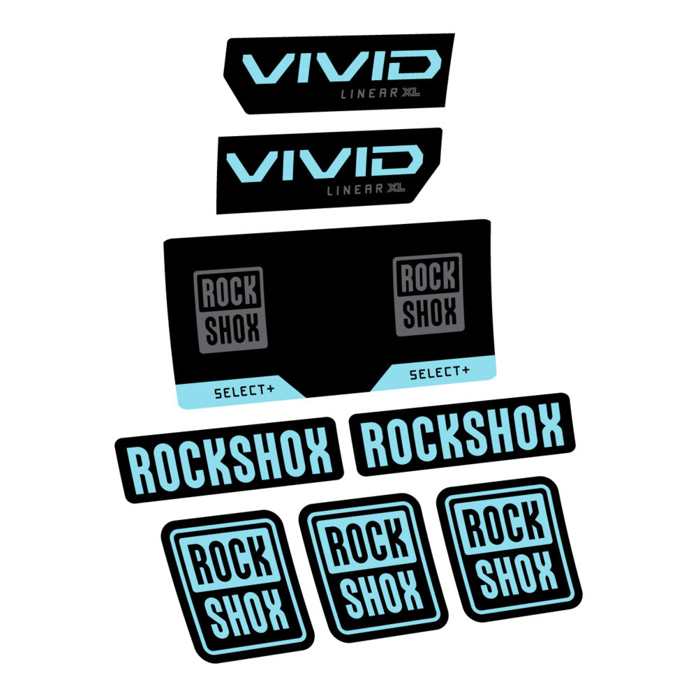 Decal RockShox Vivid Select 2027, Rear Shox, bike sticker vinyl