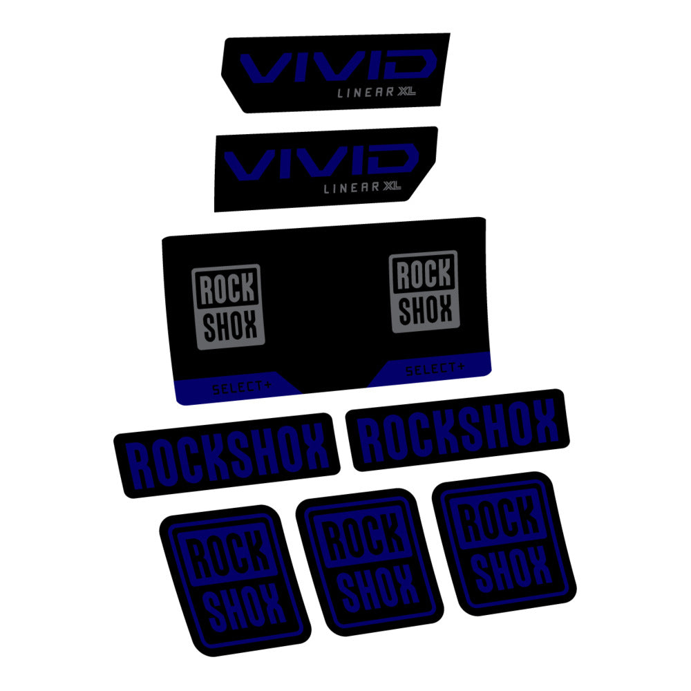 Decal RockShox Vivid Select 2027, Rear Shox, bike sticker vinyl