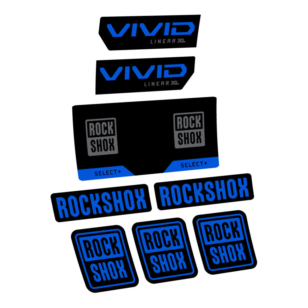 Decal RockShox Vivid Select 2027, Rear Shox, bike sticker vinyl