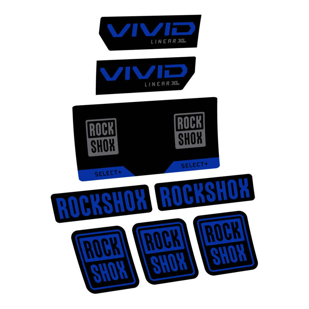 Decal RockShox Vivid Select 2027, Rear Shox, bike sticker vinyl