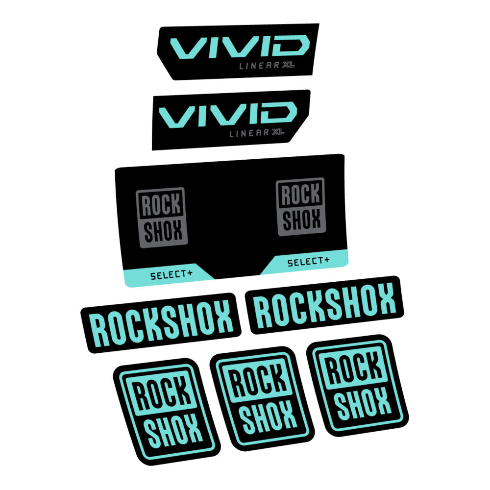 Decal RockShox Vivid Select 2027, Rear Shox, bike sticker vinyl