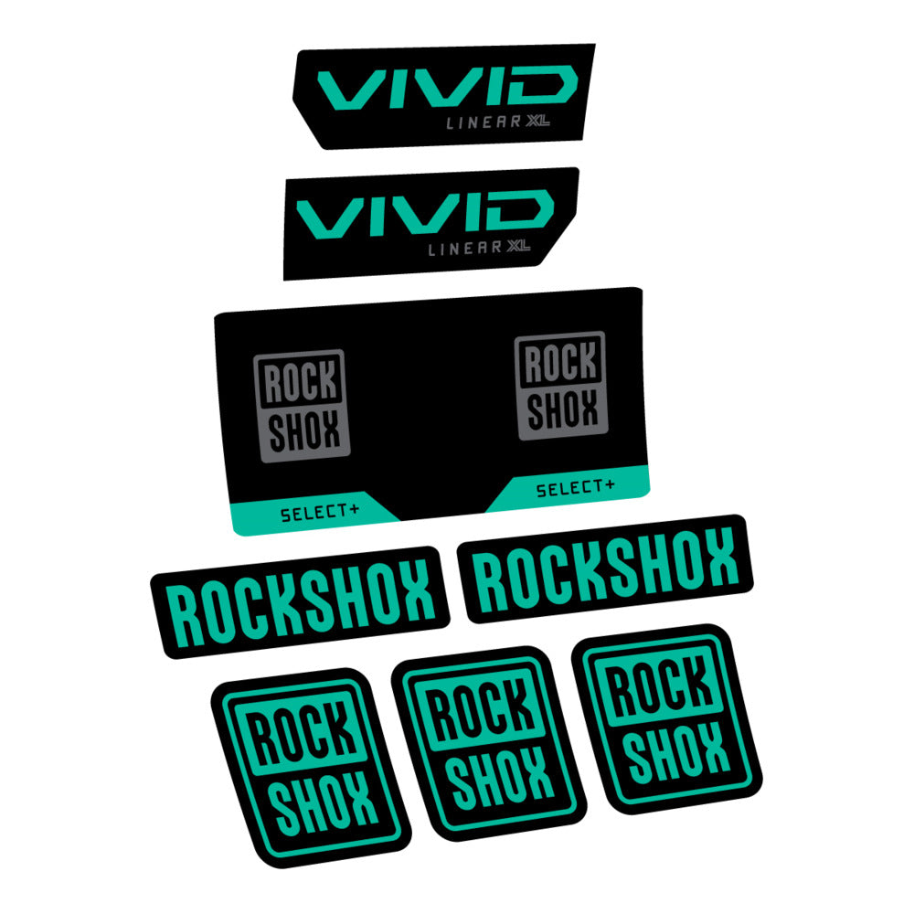 Decal RockShox Vivid Select 2027, Rear Shox, bike sticker vinyl