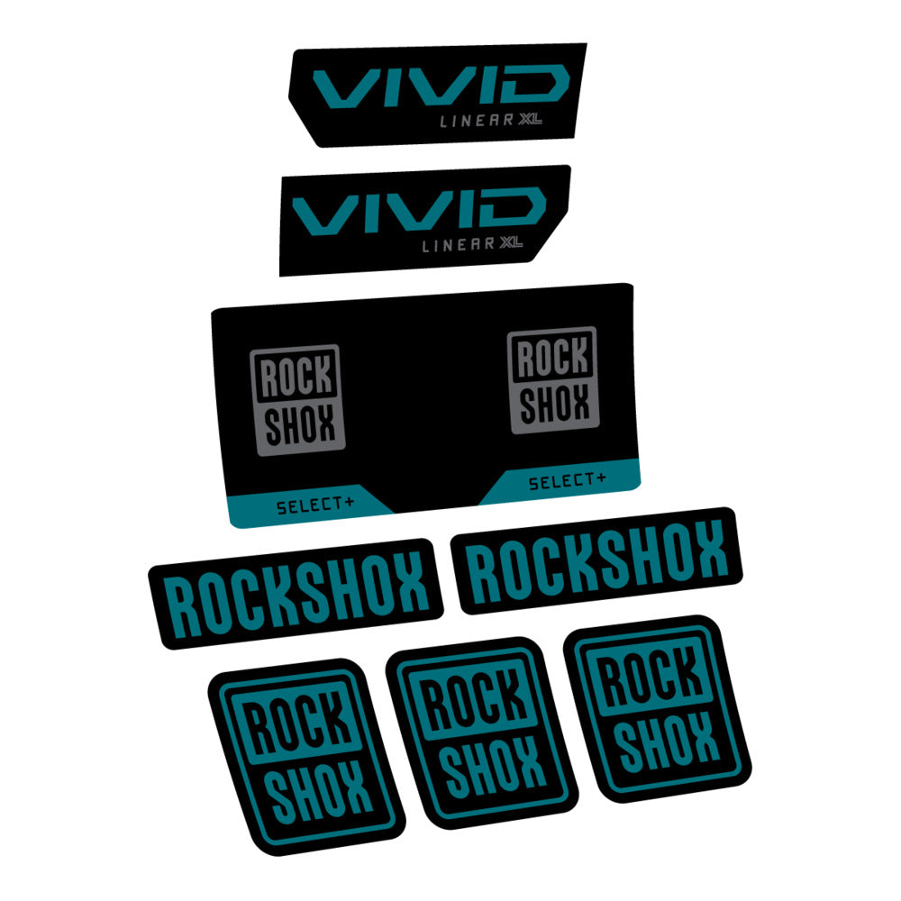 Decal RockShox Vivid Select 2027, Rear Shox, bike sticker vinyl