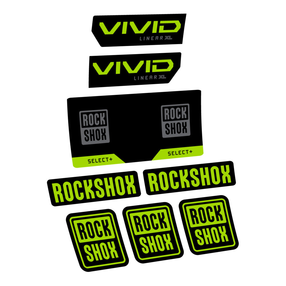 Decal RockShox Vivid Select 2027, Rear Shox, bike sticker vinyl
