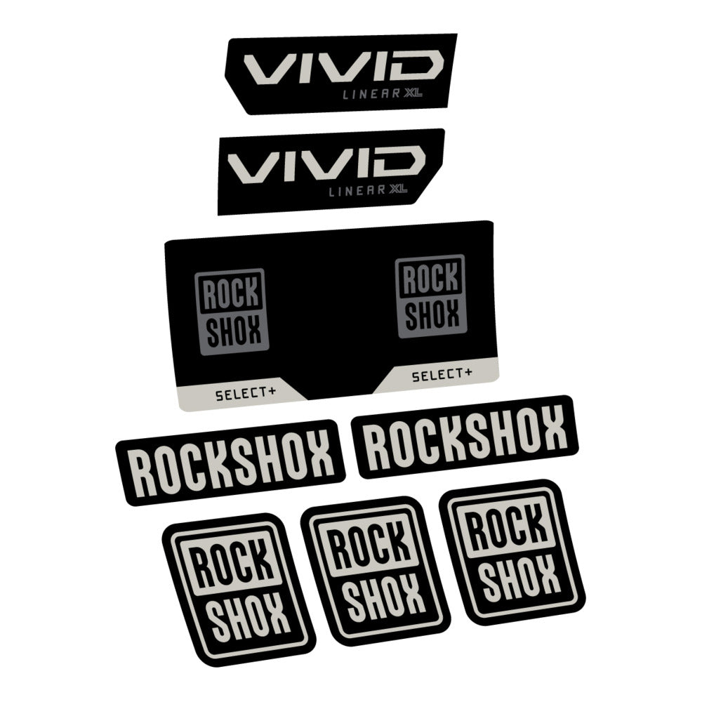 Decal RockShox Vivid Select 2027, Rear Shox, bike sticker vinyl