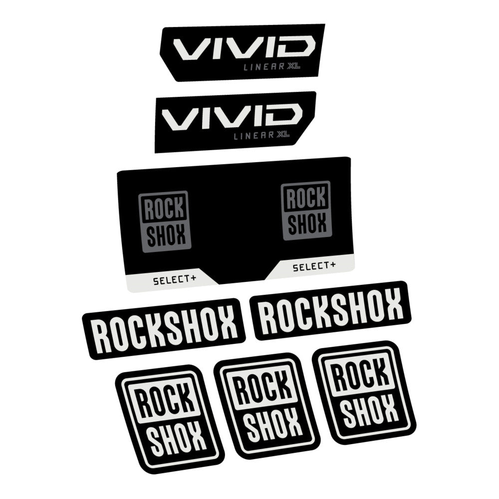 Decal RockShox Vivid Select 2027, Rear Shox, bike sticker vinyl