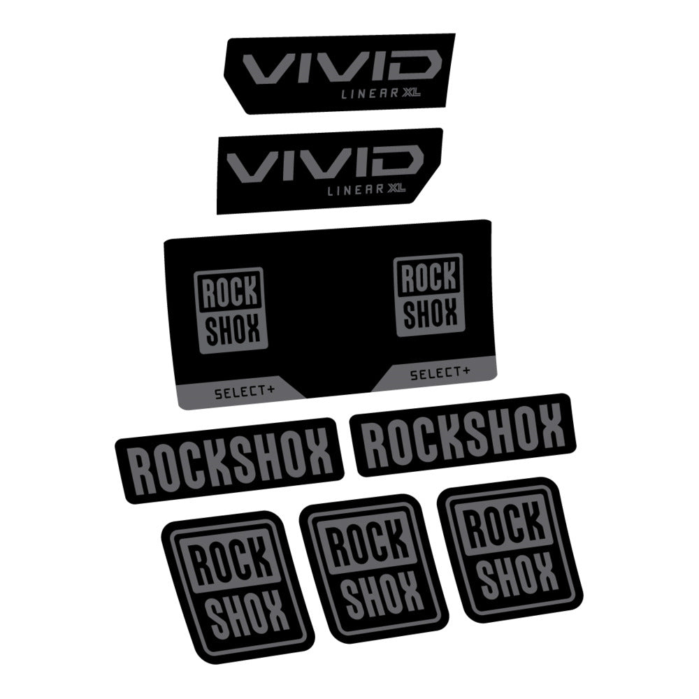 Decal RockShox Vivid Select 2027, Rear Shox, bike sticker vinyl