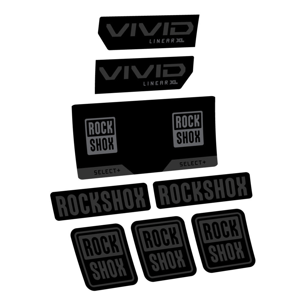 Decal RockShox Vivid Select 2027, Rear Shox, bike sticker vinyl