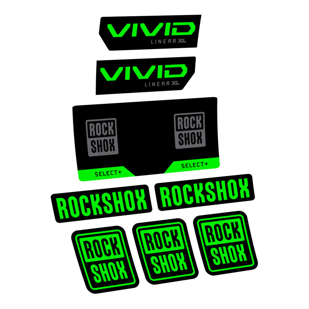 Decal RockShox Vivid Select 2027, Rear Shox, bike sticker vinyl