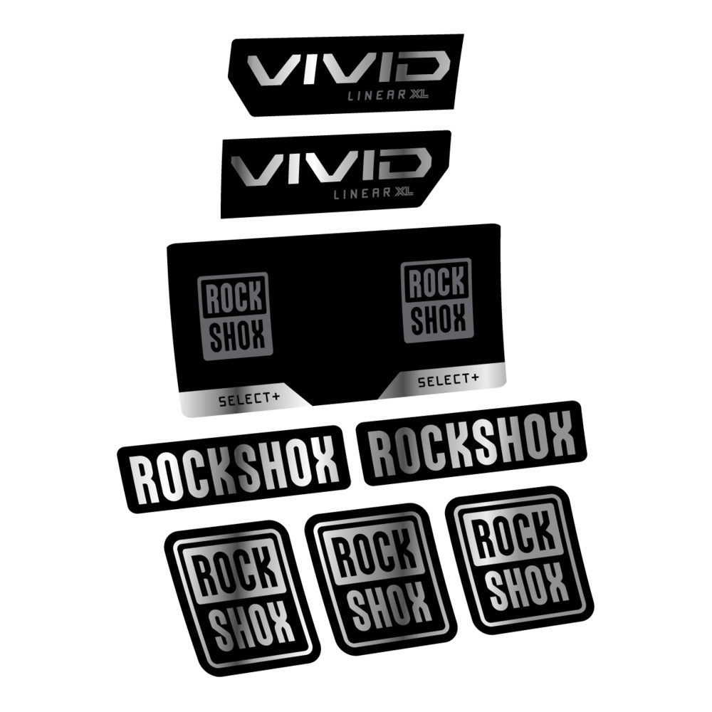 Decal RockShox Vivid Select 2027, Rear Shox, bike sticker vinyl