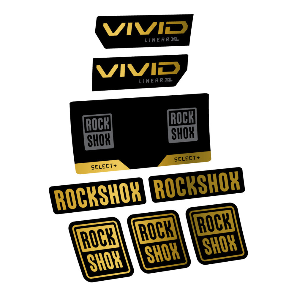 Decal RockShox Vivid Select 2027, Rear Shox, bike sticker vinyl