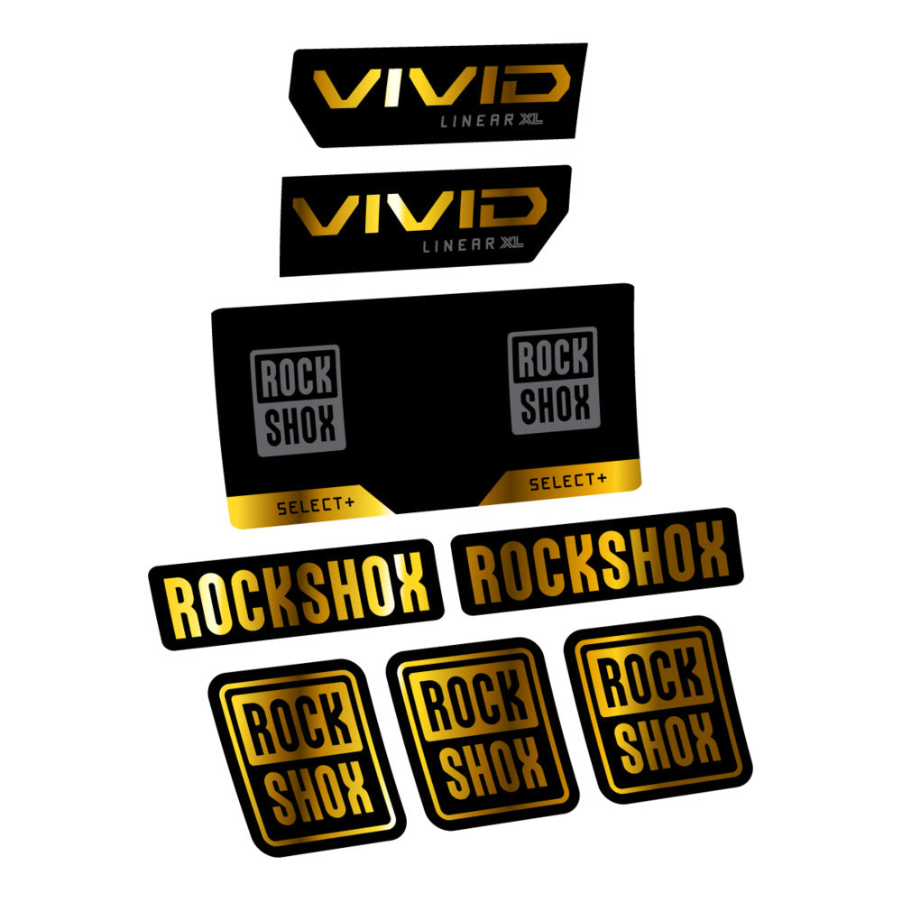 Decal RockShox Vivid Select 2027, Rear Shox, bike sticker vinyl