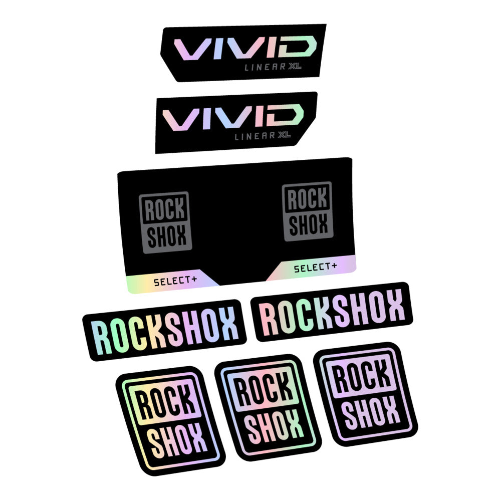 Decal RockShox Vivid Select 2027, Rear Shox, bike sticker vinyl