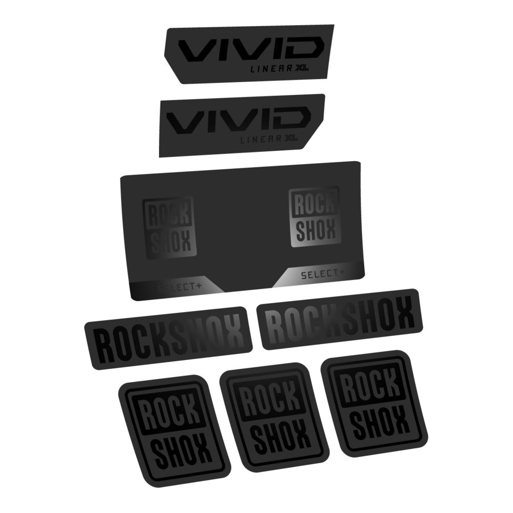 Decal RockShox Vivid Select 2027, Rear Shox, bike sticker vinyl