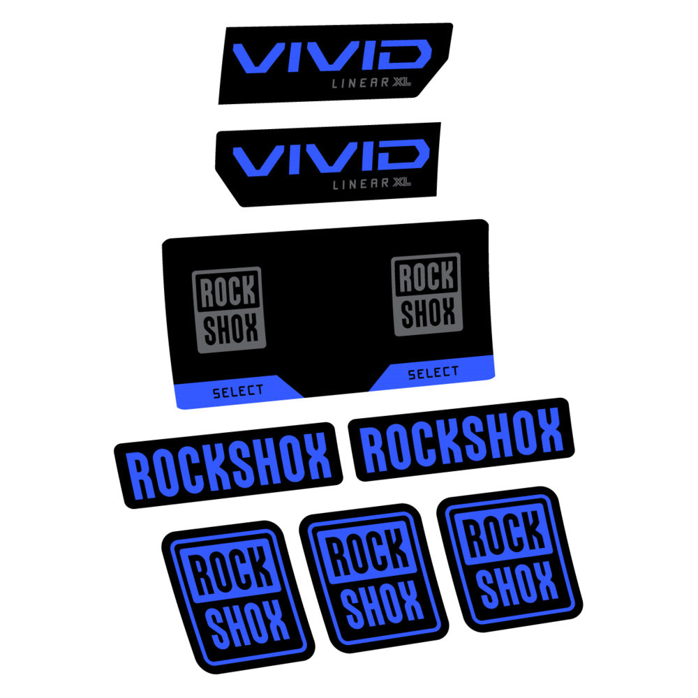 Decal RockShox Vivid Select 2027 v2, Rear Shox, bike sticker vinyl