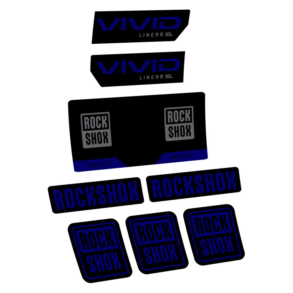 Decal RockShox Vivid Select 2027 v2, Rear Shox, bike sticker vinyl
