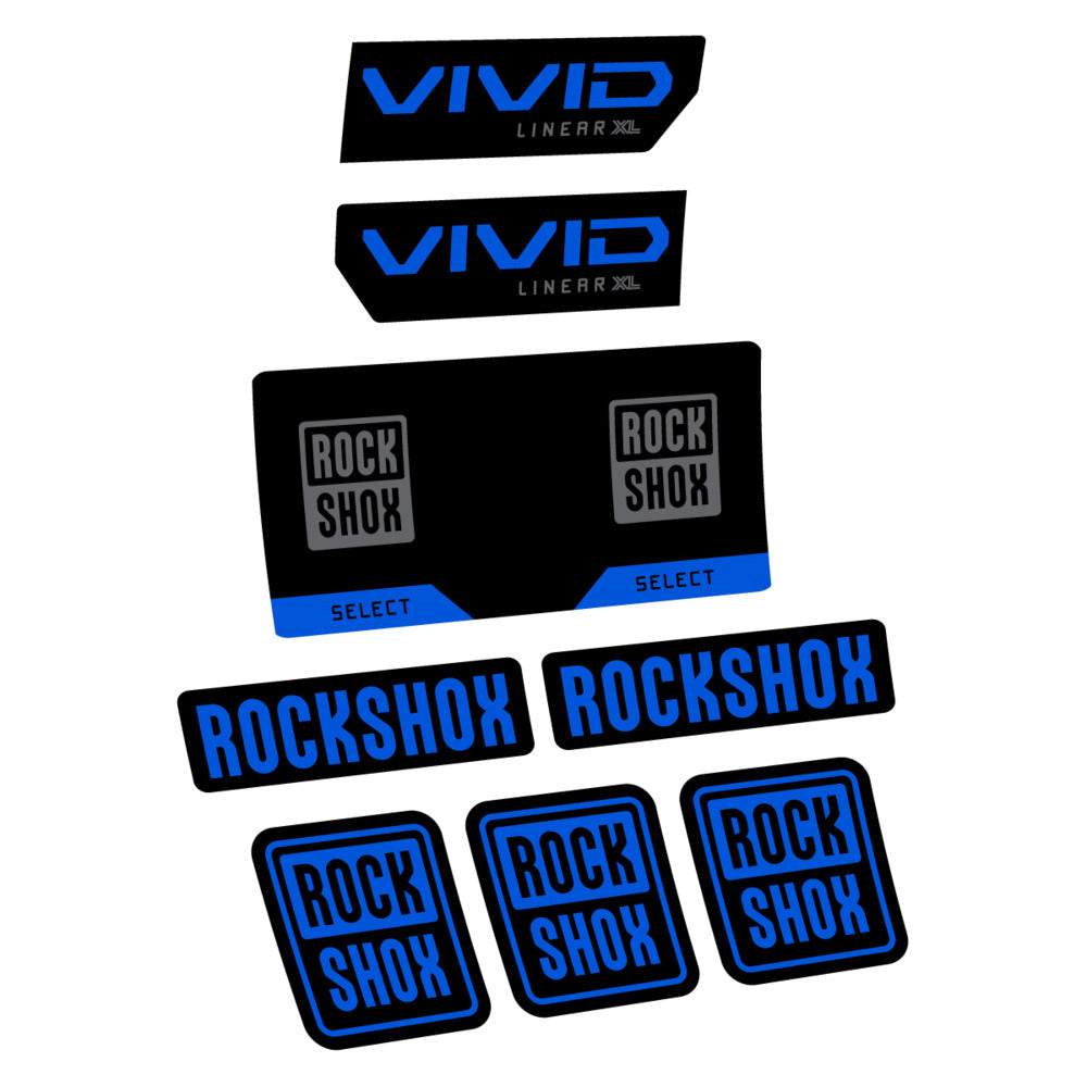 Decal RockShox Vivid Select 2027 v2, Rear Shox, bike sticker vinyl