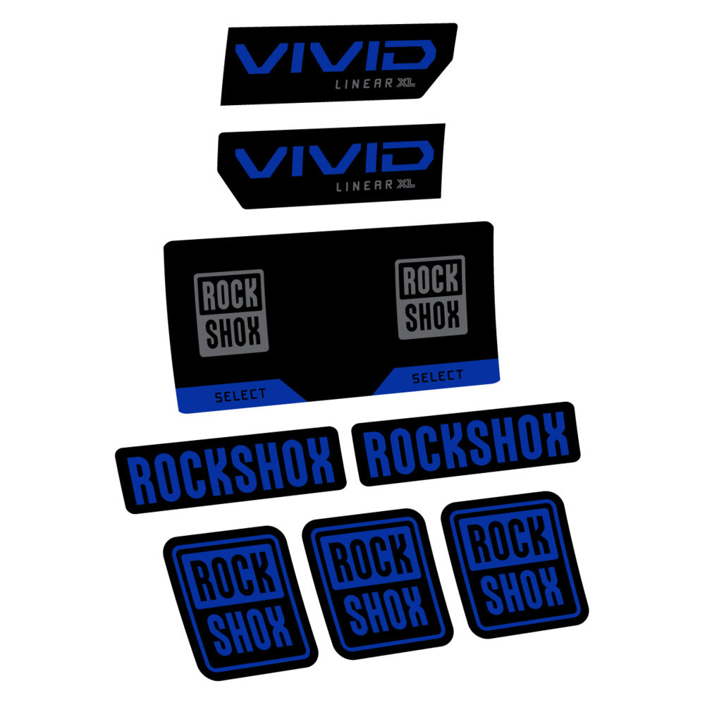 Decal RockShox Vivid Select 2027 v2, Rear Shox, bike sticker vinyl