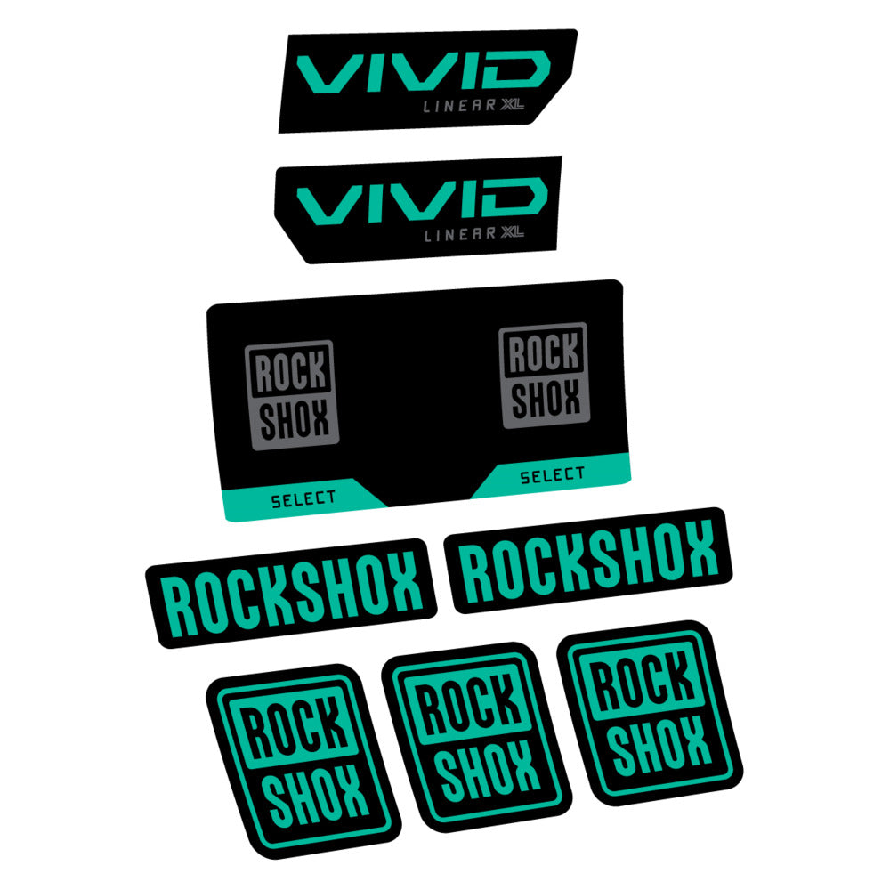 Decal RockShox Vivid Select 2027 v2, Rear Shox, bike sticker vinyl