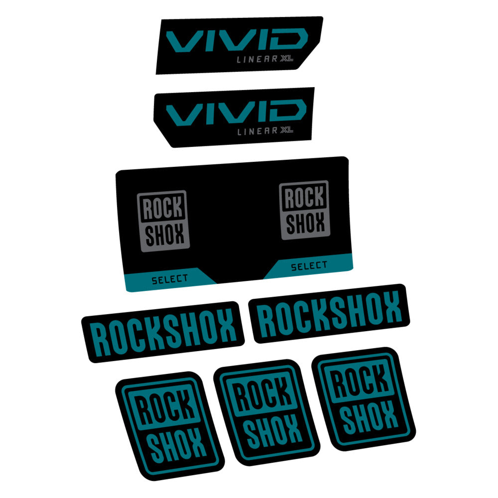 Decal RockShox Vivid Select 2027 v2, Rear Shox, bike sticker vinyl