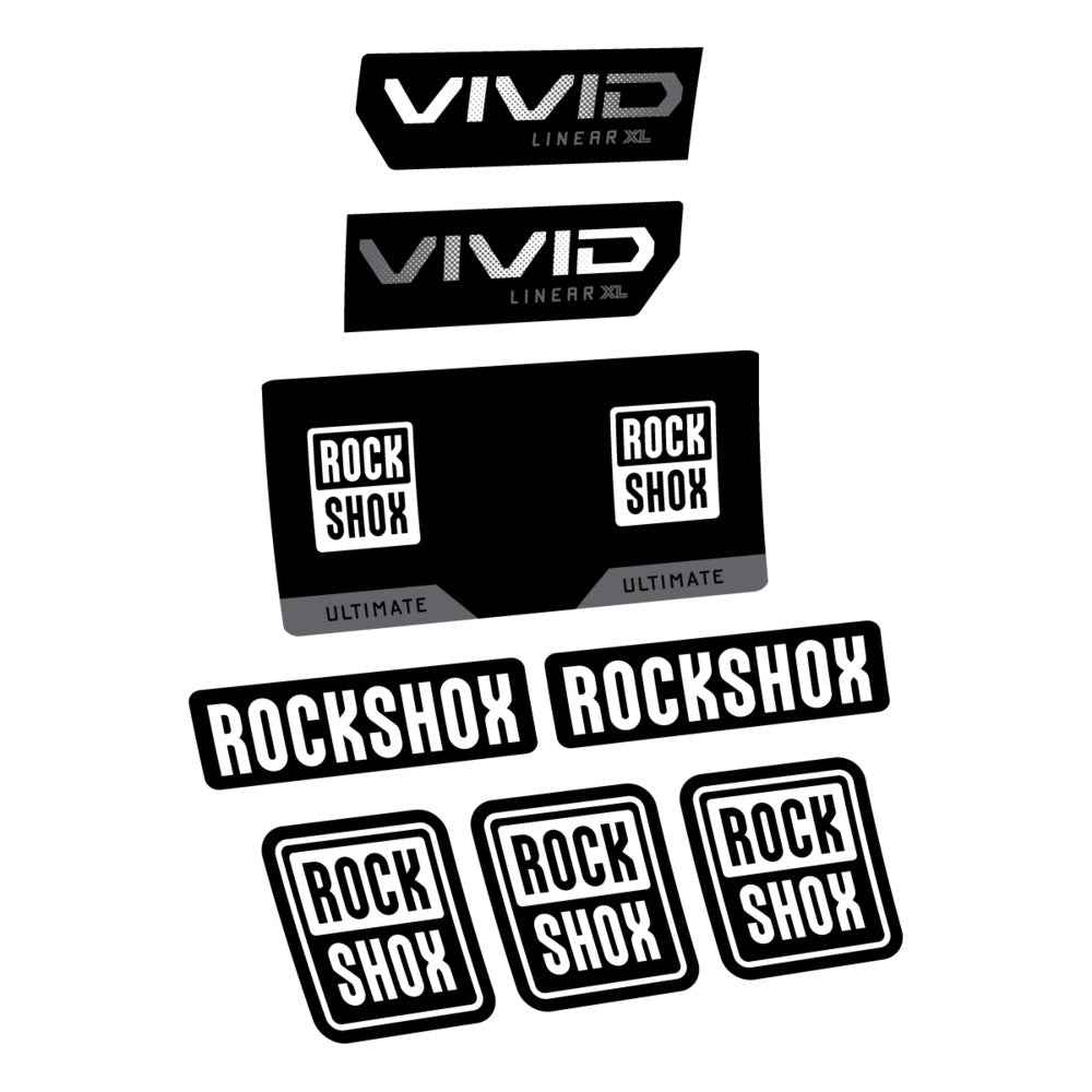 Decal RockShox Vivid Ultimate 2027, Rear Shox, bike sticker vinyl