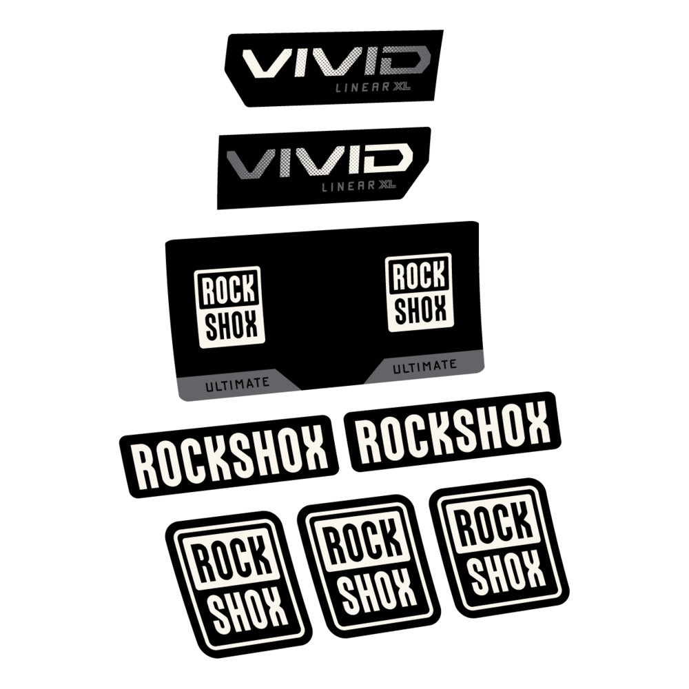 Decal RockShox Vivid Ultimate 2027, Rear Shox, bike sticker vinyl