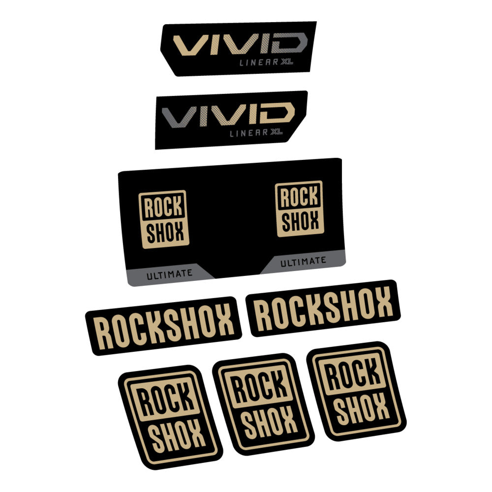 Decal RockShox Vivid Ultimate 2027, Rear Shox, bike sticker vinyl