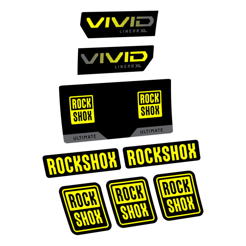 Decal RockShox Vivid Ultimate 2027, Rear Shox, bike sticker vinyl