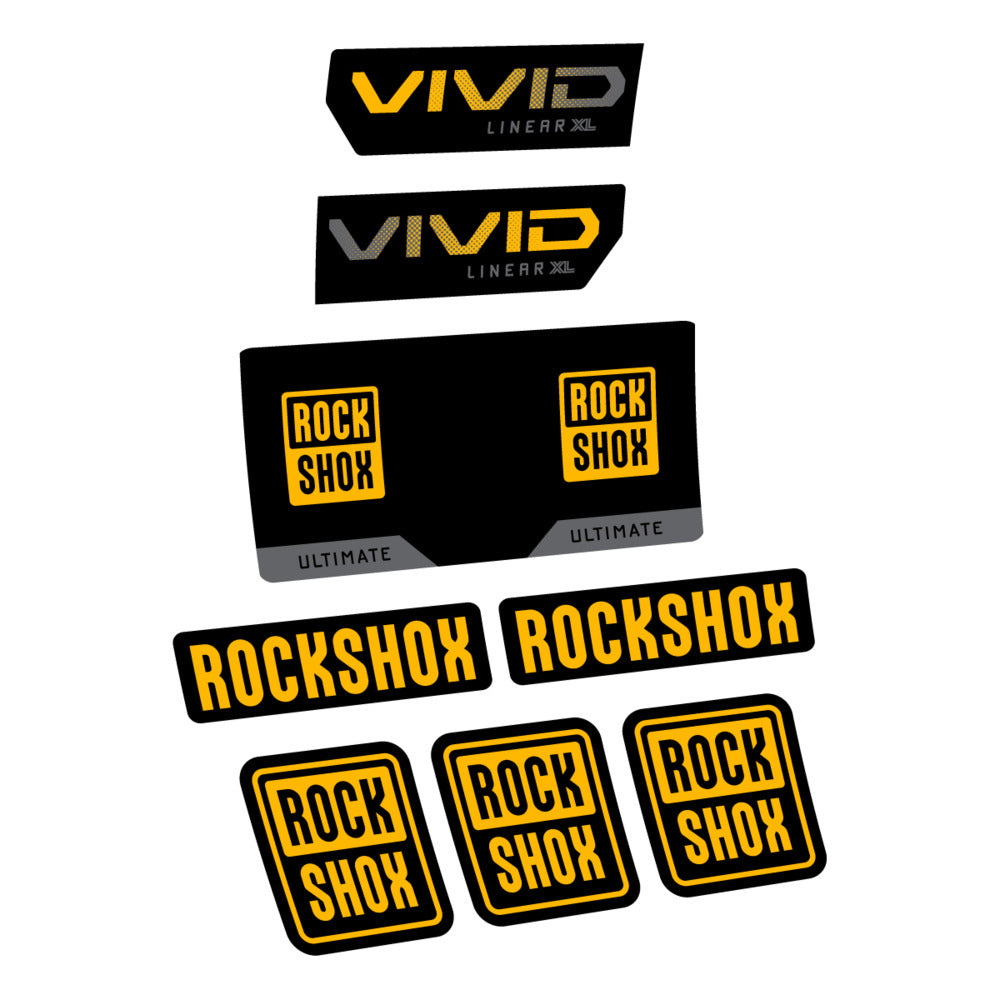 Decal RockShox Vivid Ultimate 2027, Rear Shox, bike sticker vinyl