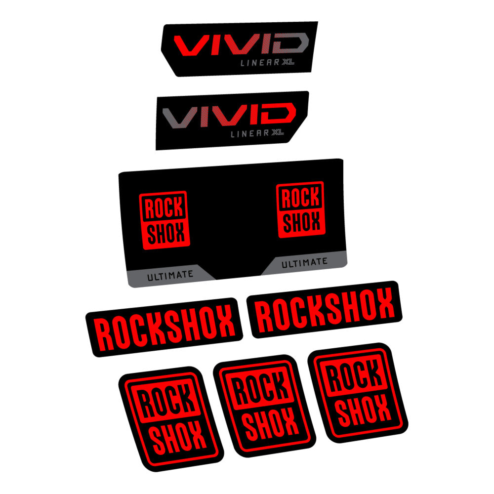 Decal RockShox Vivid Ultimate 2027, Rear Shox, bike sticker vinyl
