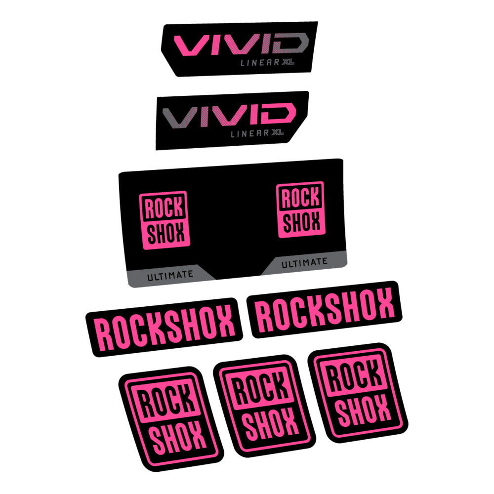 Decal RockShox Vivid Ultimate 2027, Rear Shox, bike sticker vinyl