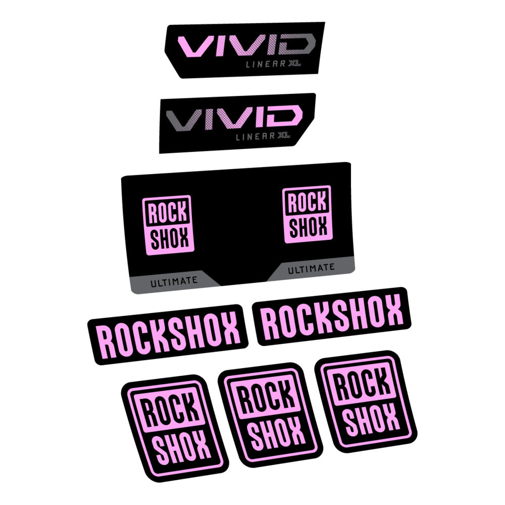 Decal RockShox Vivid Ultimate 2027, Rear Shox, bike sticker vinyl